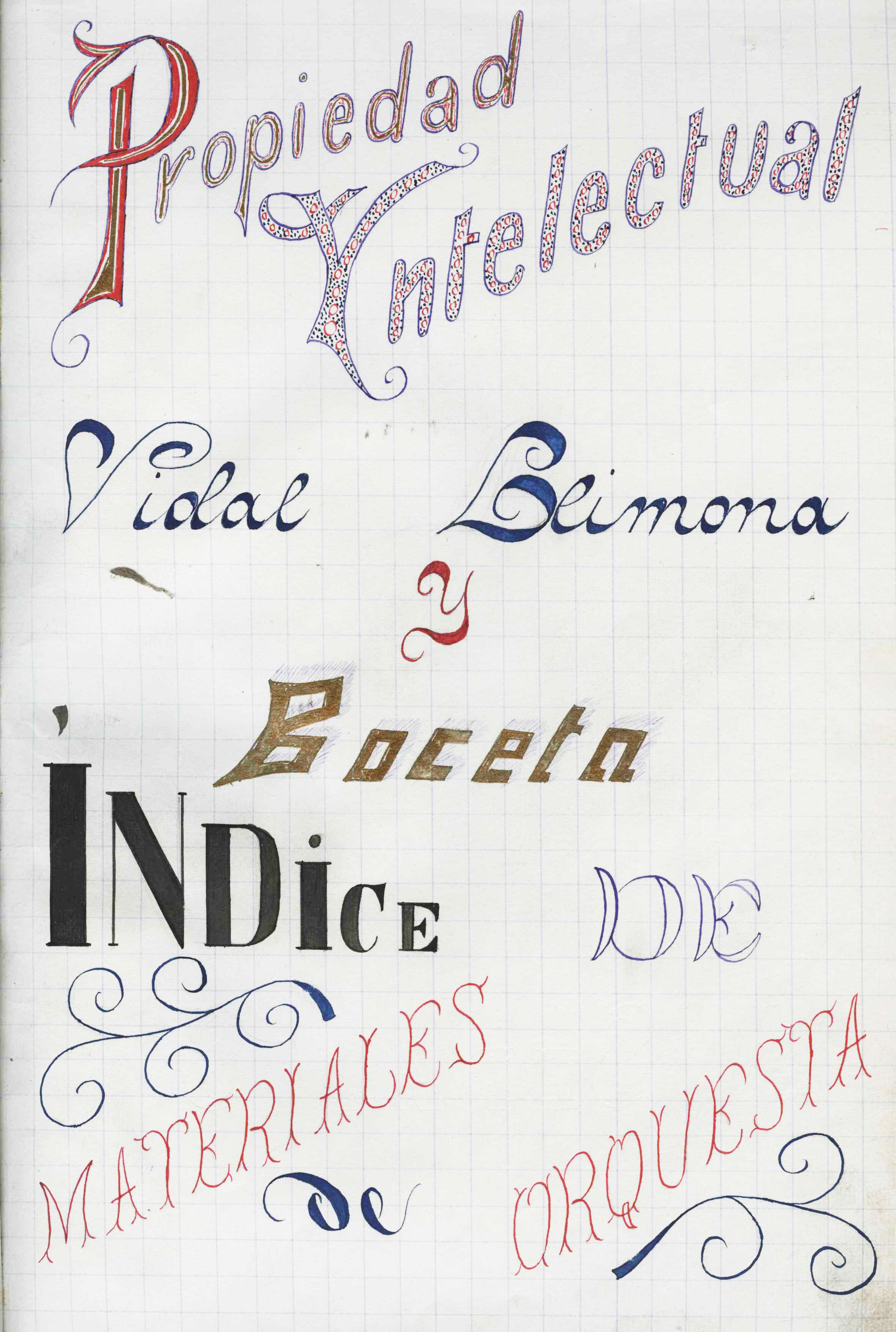 Índice Vidal Llimona y Boceta